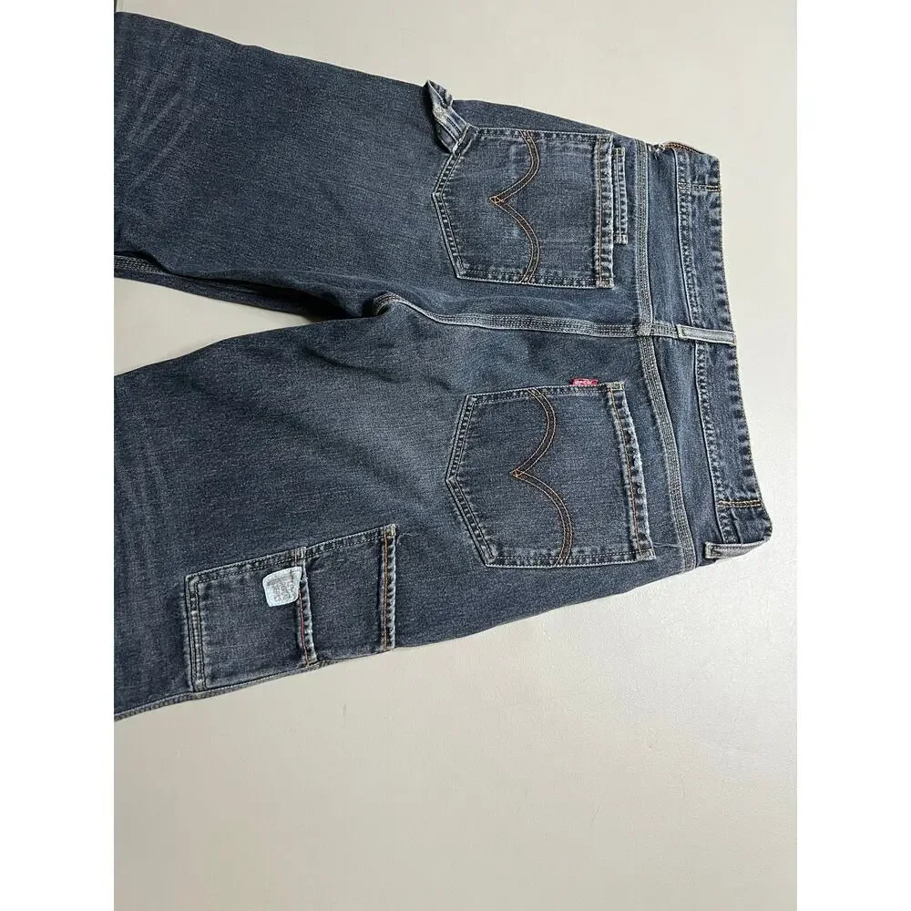 Vintage Levi's‎ Carpenter Jeans W32 Vintage Y2K Cropped Wide Leg Workwear Denim